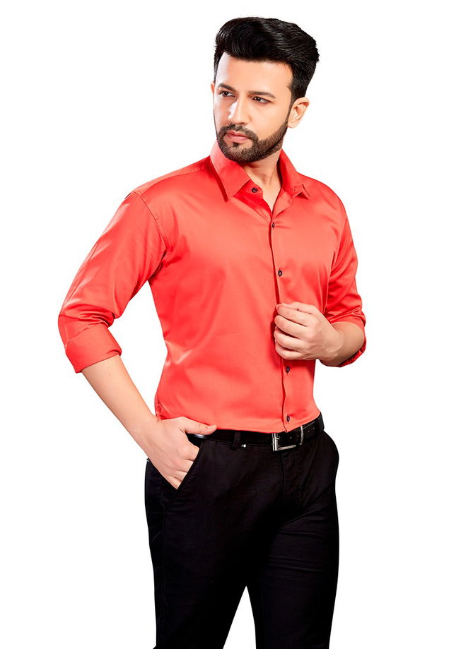 Outluk 1427 Office Wear Cotton Satin Mens Shirt Collection 